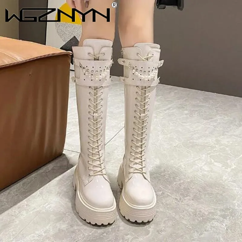 Winter Leather Warm Plush Boot - Knee High Boots Women review and price