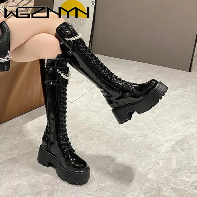 Winter Leather Warm Plush Boot - Knee High Boots Women review and price