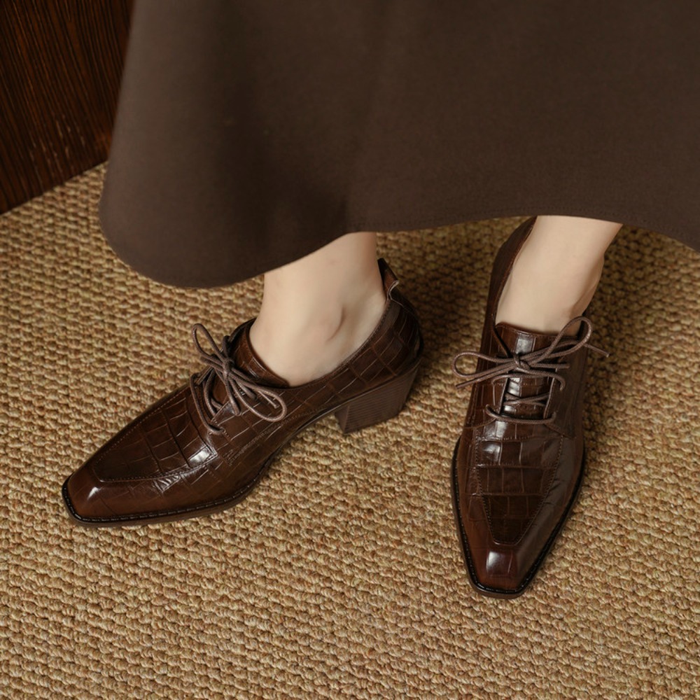 Women's Shoes Real Leather 202 - Oxford Lace Up Women review and price
